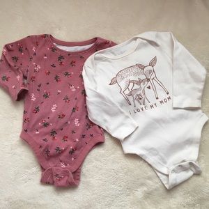 Old Navy long sleeve onesies